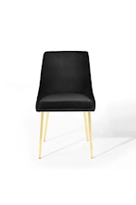 Modway Viscount Viscount Modern Accent Performance Velvet Dining Chair - Black