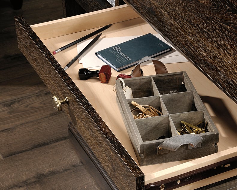 Sauder Barrister Lane Double Pedestal Executive Desk