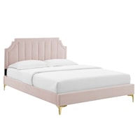 Performance Velvet King Platform Bed