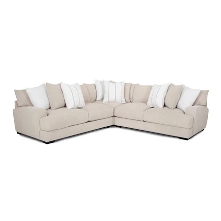 Transitional 3-Piece Sectional Sofa
