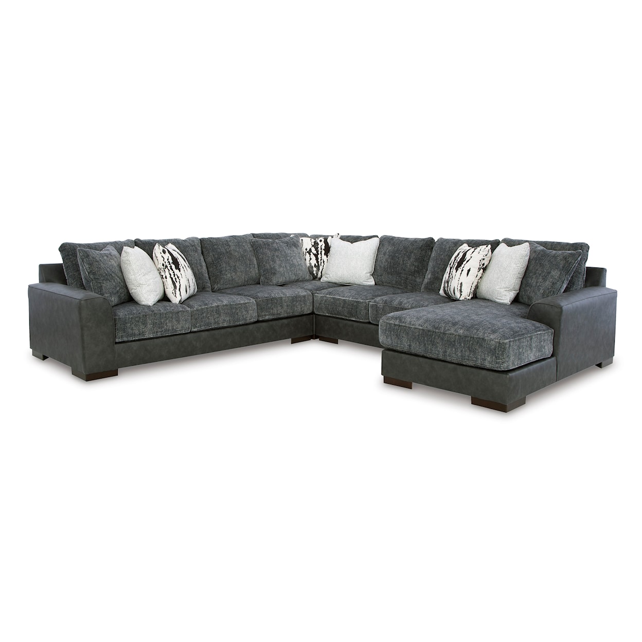 Ashley Furniture Signature Design Larkstone Sectional Sofa with Chaise