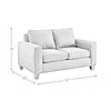 Elements International 409 Loveseat