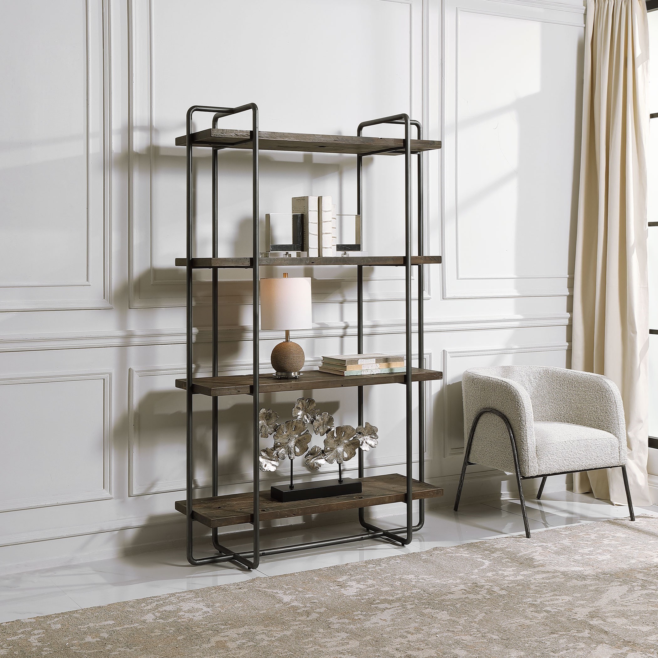 Uttermost Accent Furniture - Bookcases Stilo Urban Industrial Etagere