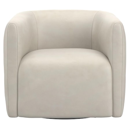 Aline Leather Swivel Chair