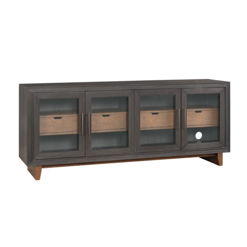 Contemporary Entertainment Console with Cord Management