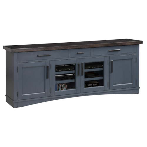 Farmhouse TV Console with Cord Management