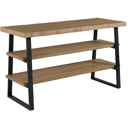Contemporary Sofa Table with 2 Shelves
