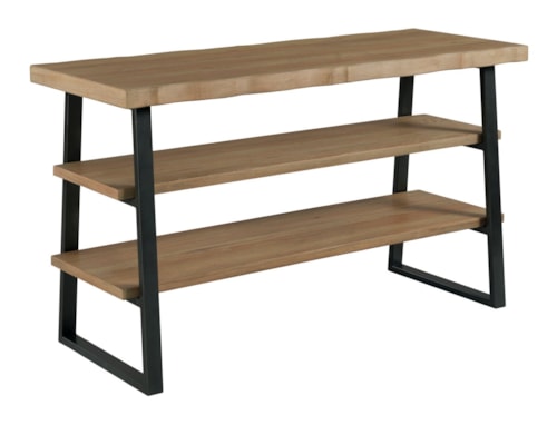 Contemporary Sofa Table with with Two Shelves