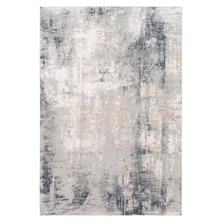 Paoli Gray Abstract 8 X 10 Rug