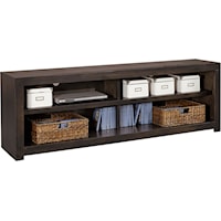 Contemporary 74" TV Console with Wire Management