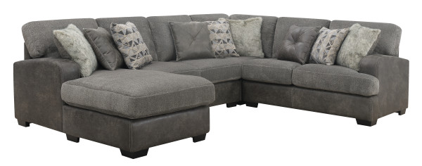 4-Piece Sectional with LSF Chaise
