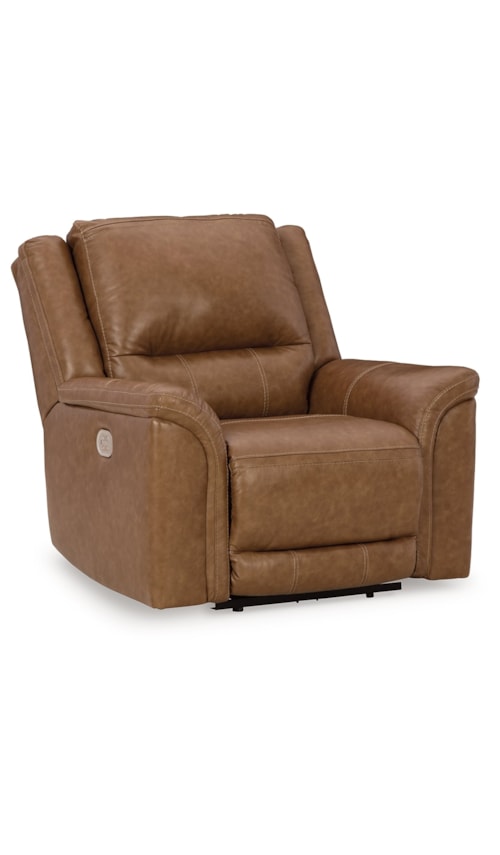 Contemporary Power Recliner with USB Port