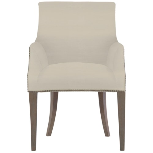 Upholstered Dining Chair with Nail Head Trim