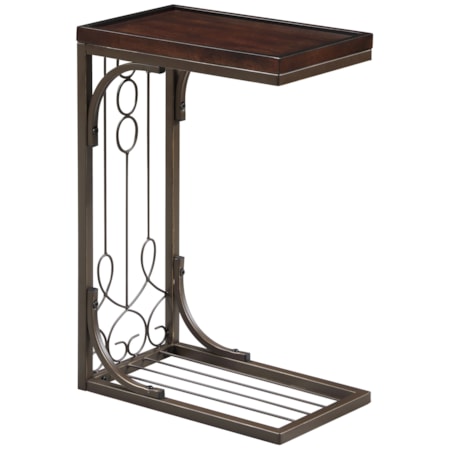 Alyssa C-Shape Sofa Side Table Copper