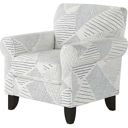 Accent Chair with Rolled Arms