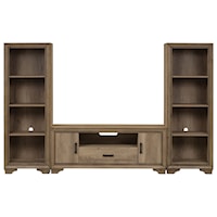 Farmhouse Entertainment Center with Piers