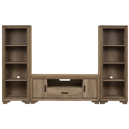 Farmhouse Entertainment Center with Piers