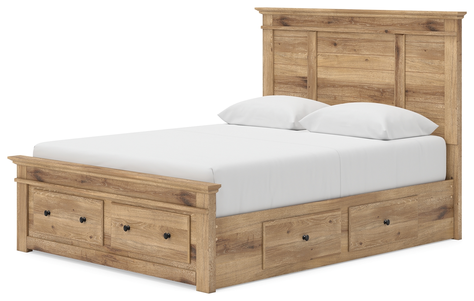 Queen Panel Storage Bed