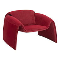 Contemporary Velvet Accent Chair