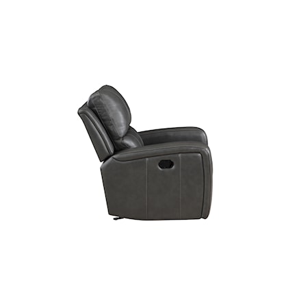 Leather Power Glider Recliner