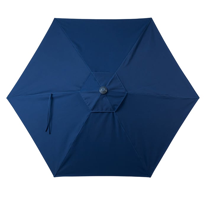 Tropitone Sombra 9' Aluminum Hexagon Double Pulley Umbrella