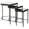 Uttermost Accent Furniture - Occasional Tables Black Nesting Tables, S/3