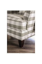 Furniture of America Christine Transitional Upholstered Chair with Flare Tapered Arms