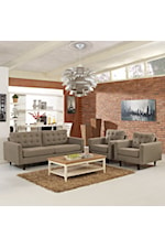 Modway Empress Empress Contemporary Tufted Large Accent Bench - Gray