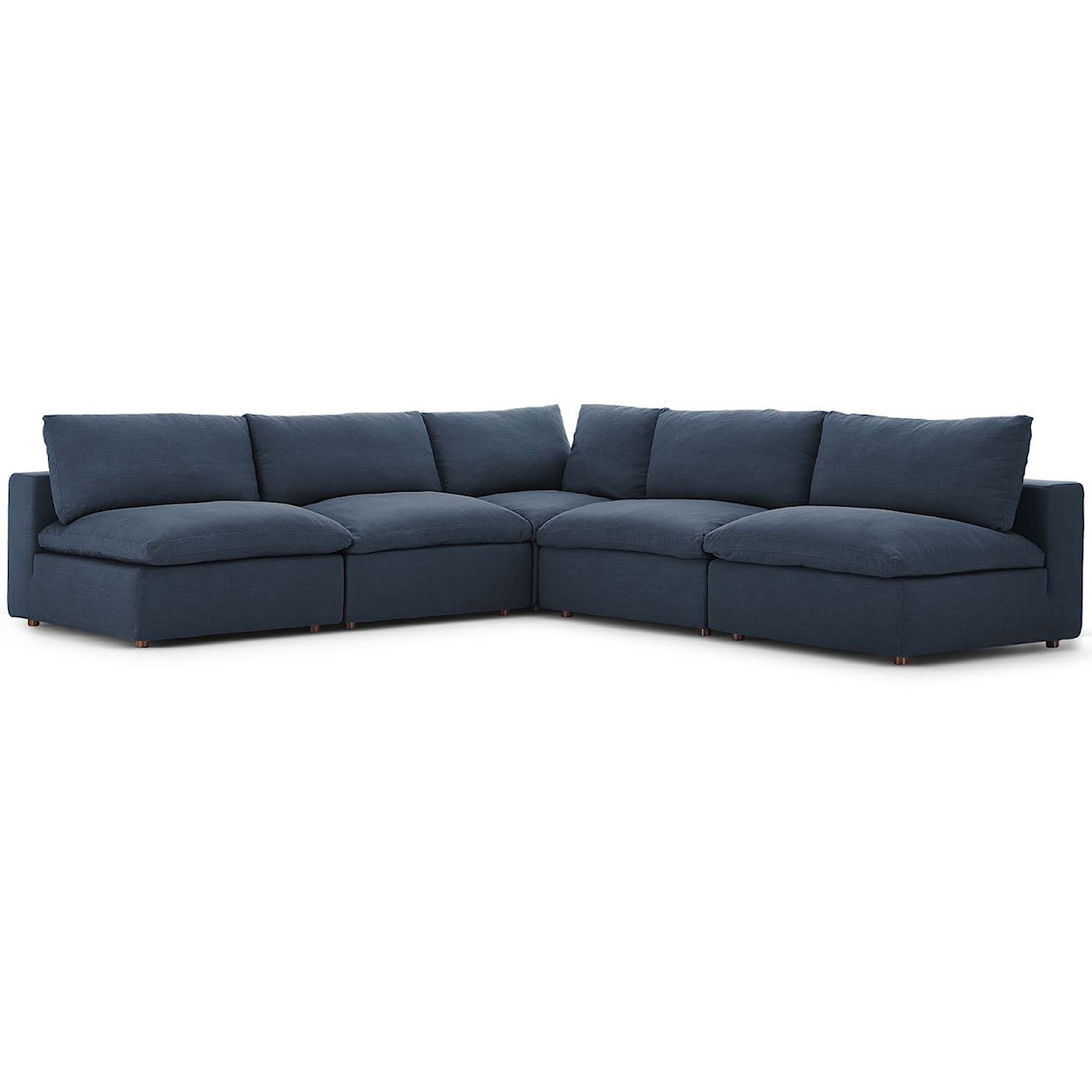 Modway Commix 5 Piece Sectional Sofa Set