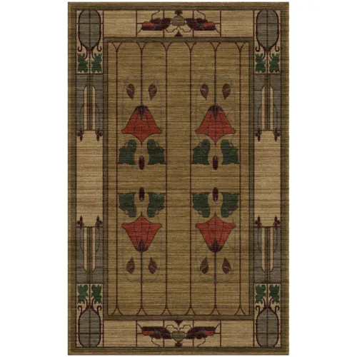 Garden Window Rug, Moss 2' 6" x 4'