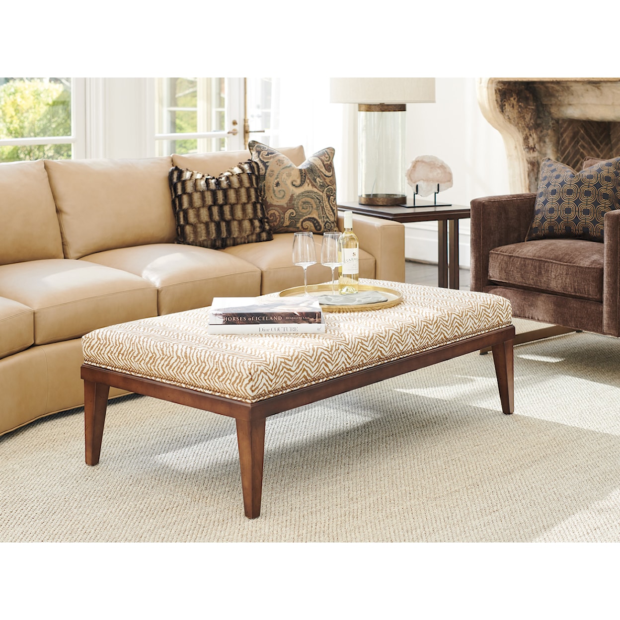 Lexington Silverado Neiman Cocktail Ottoman