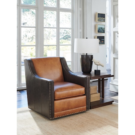 Hayward Leather Swivel Chair