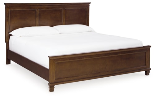 Transitional King Panel Bed