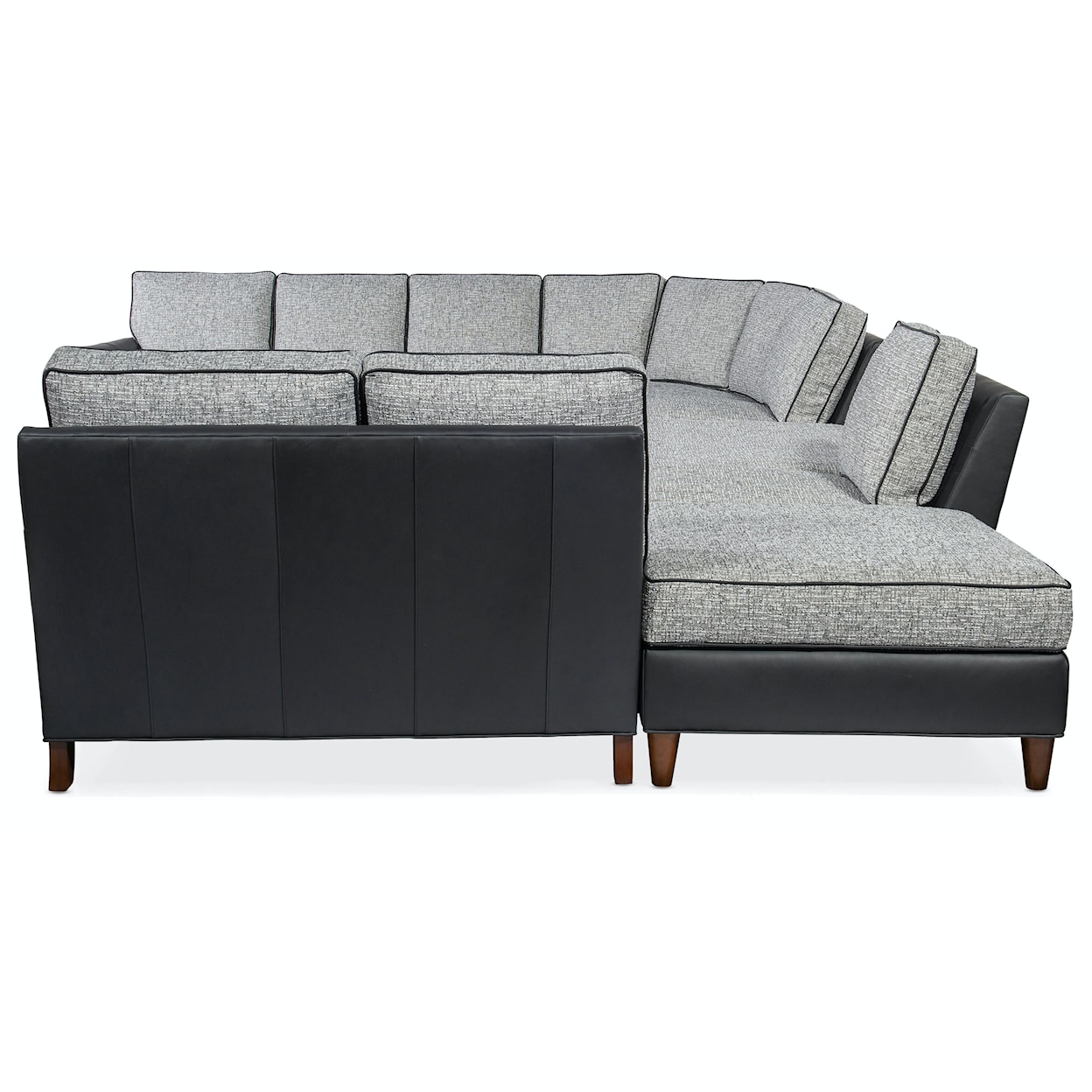 Bradington Young Manning 7-Seat Sectional Sofa w/ 2 Ottomans