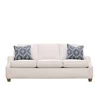 Contemporary Queen Sleeper Sofa with Tapered Legs