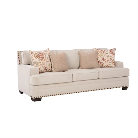 Transitional Sofa with Nailhead Trim