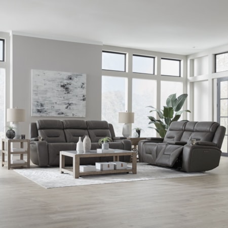 Power Sofa and Loveseat Set