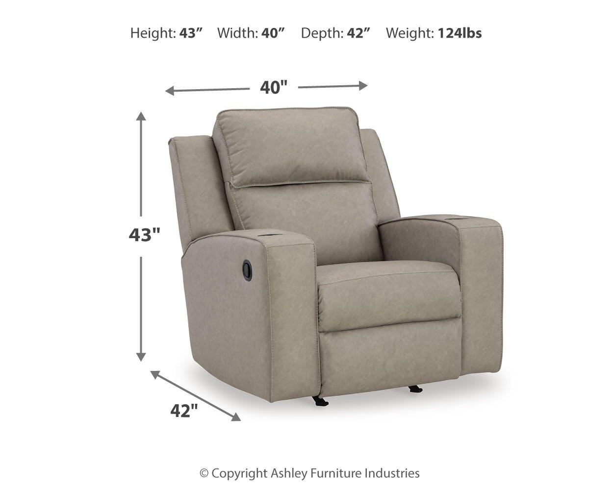 Signature Design by Ashley Lavenhorne Rocker Recliner