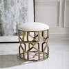 Uttermost Trellis Trellis Geometric Accent Stool