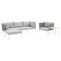 Outdoor 6-Piece Aluminum Seating Set