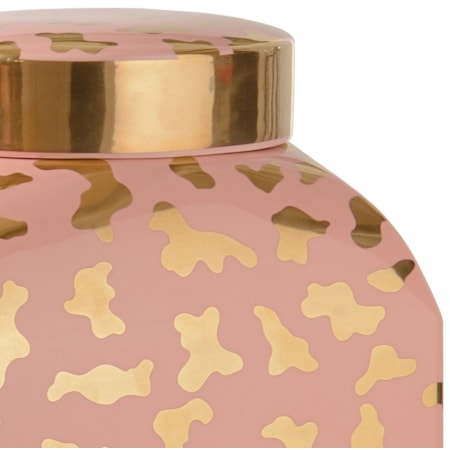 Jungle Ginger Jar - Coral