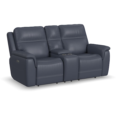 Power Reclining Console Loveseat