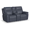 Flexsteel Latitudes - Sawyer Power Reclining Console Loveseat