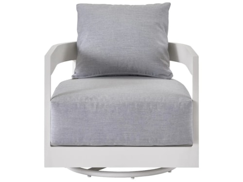 Coastal Outdoor Swivel Lounge Chair