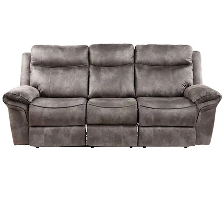 Casual Recliner Sofa with Drop Down Center