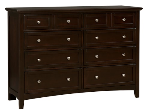 Casual Triple Dresser - 8 Drawers