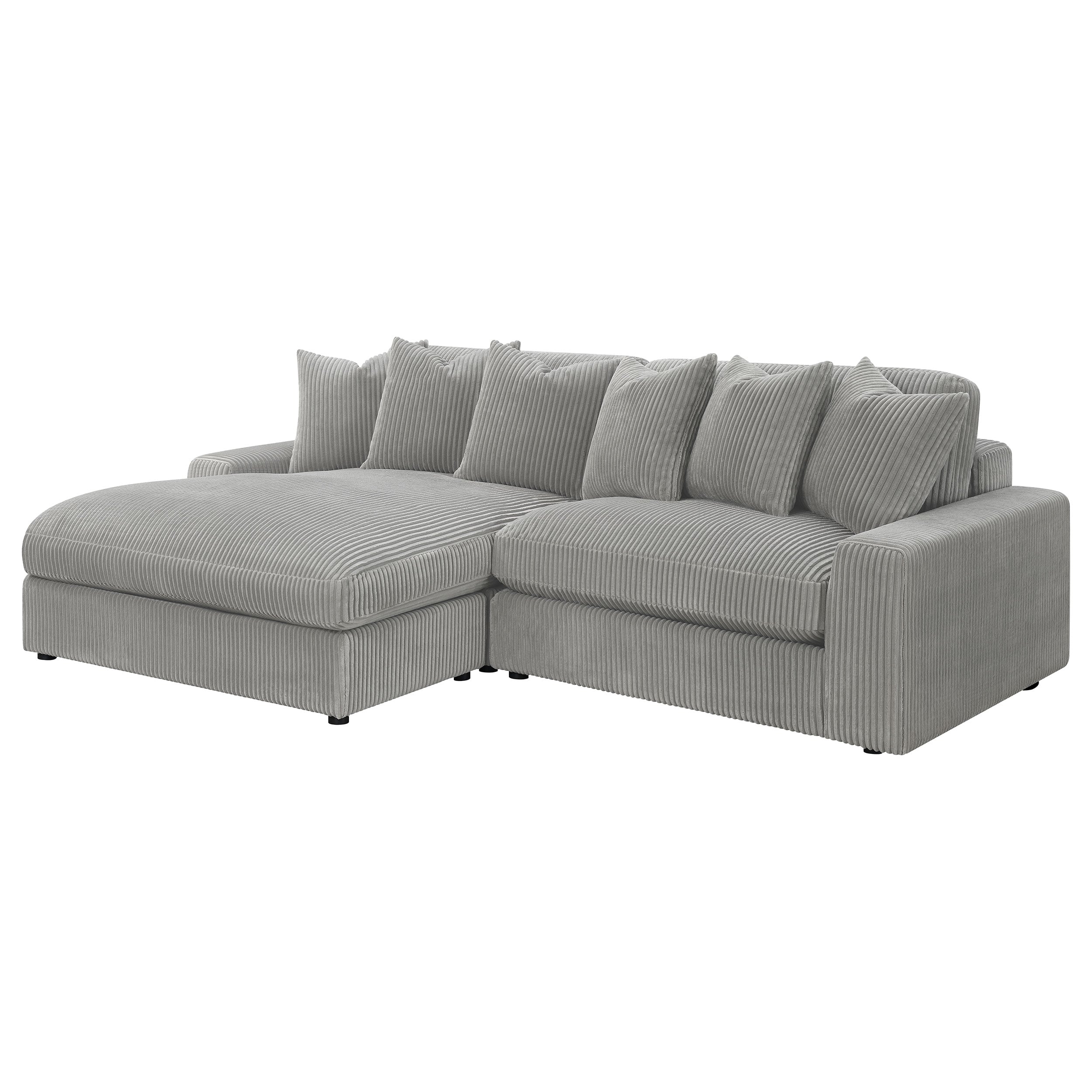 Blaine Reversible Chaise Sectional Sofa Fog