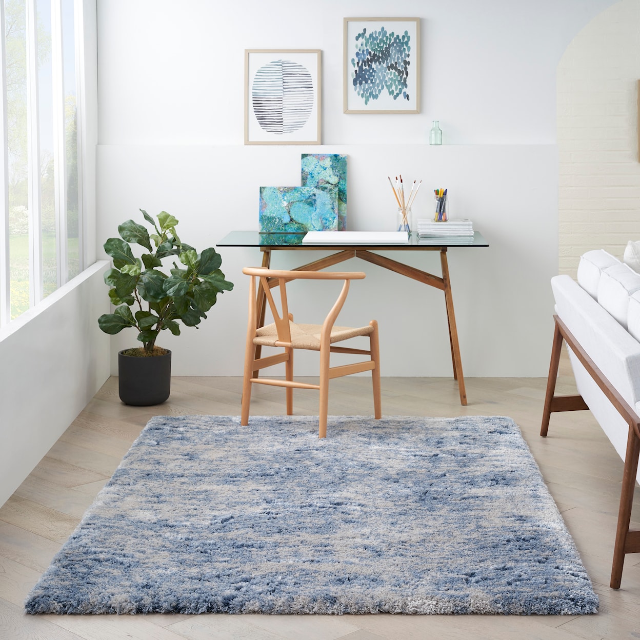 Nourison Dreamy Shag 5'3" x 7'3"  Rug