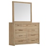 Aspenhome Modern Loft Chesser and Mirror Set