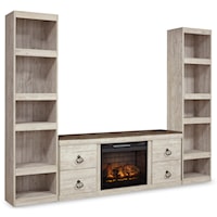 Coastal Cottage Entertainment Center w/ Fireplace